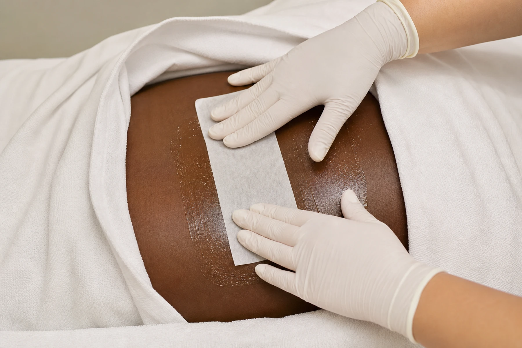 Professional waxing treatment imagery for Back Waxing