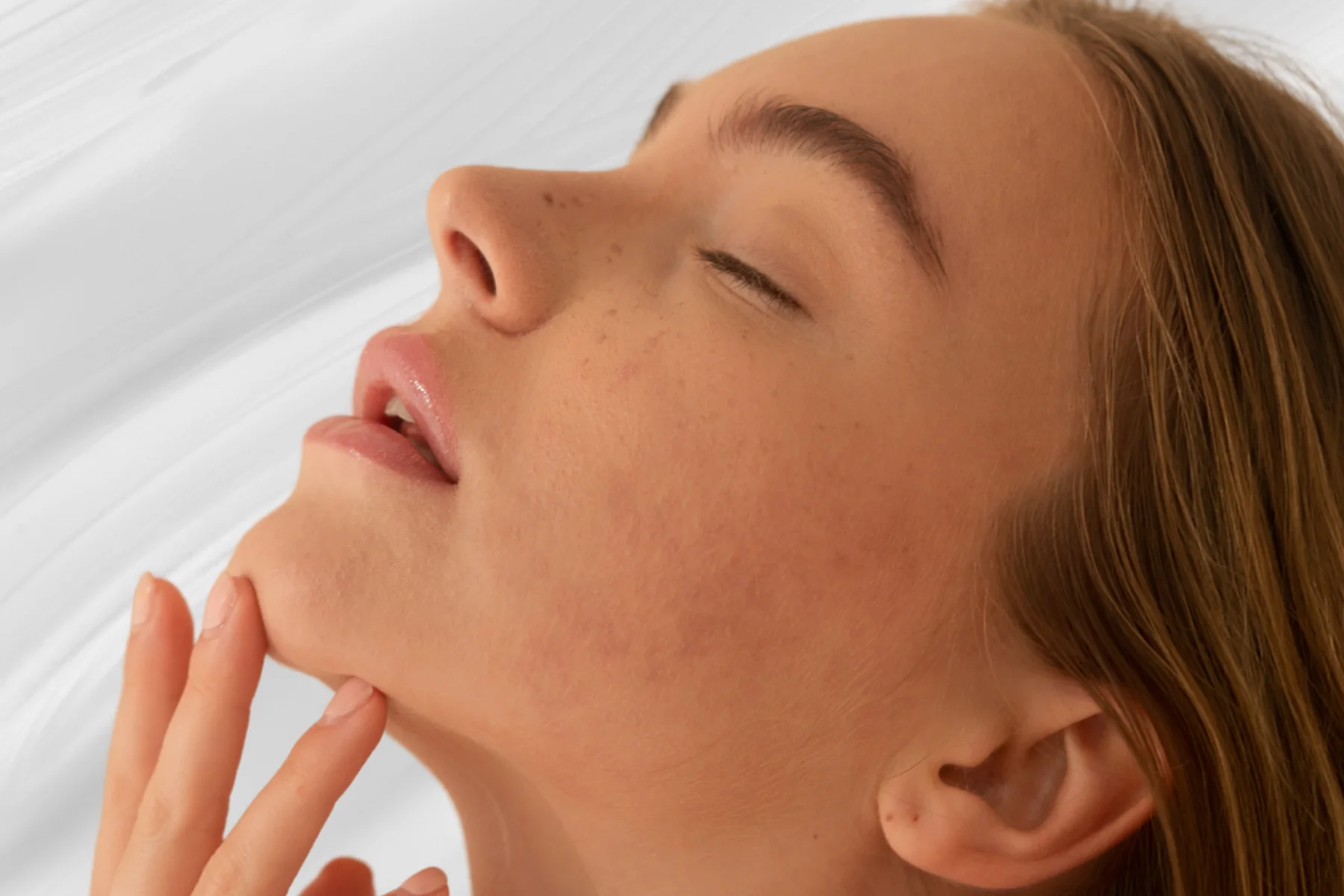 Professional facial threading treatment imagery for Chin Threading
