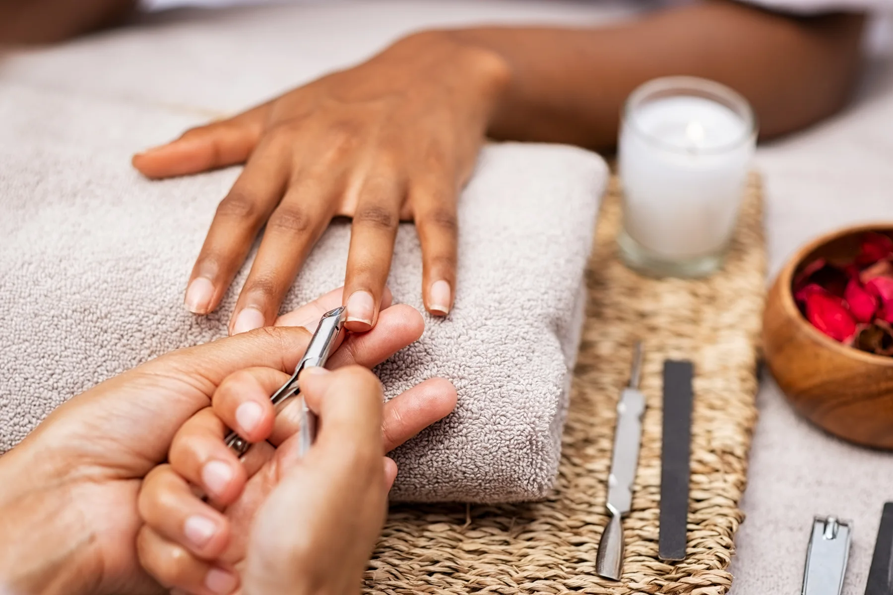 Professional nail care treatment imagery for Spa Manicure
